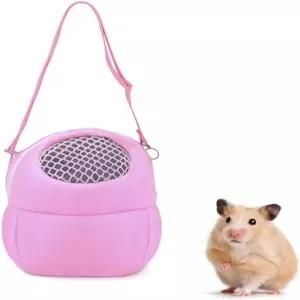 위시로터스 햄스터 캐리어 백 나일론 스트랩이 달린 휴대용 여행용 핸드백 햄스터·쥐·미니 헤지혹용 작은