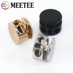 20개 10x15mm 금속 코드 잠금 장치 (모자  옷  다운 재킷용) 스토퍼 끝 조절 로프 버클 DIY 바느질 액세서