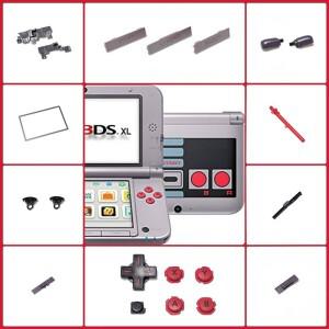 3DSXL Limited 상단 Lcd 유리 볼륨 조절 Wifi 스위치 LR 버튼 터치 펜 SD 게임 슬롯 수리 부품 용 원본