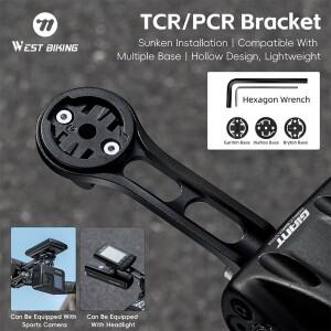 거대한 TCR/PCR 도로 자전거 용 WEST BIKING 컴퓨터 브래킷 Garmin호환/Bryton/Wahoo 6061 알루미늄 합금