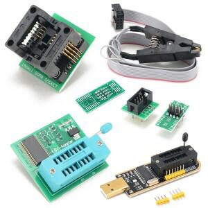 EEPROM BIOS SOP8 SOP16 용  클립  온라인 프로그래밍 IC CH341A 컴플리트 키트  24 25 시리즈 SOIC8