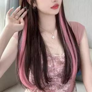고급스러운 컬러 브릿지 가발 헤어피스