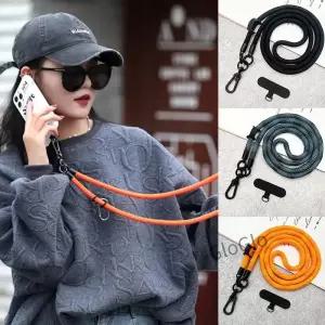 1pcs 120CM Crbody 매는 밧줄 스트랩 체인 전화 케이스 커버 스포츠 등산 다채로운 나일론 단일 코드 로프