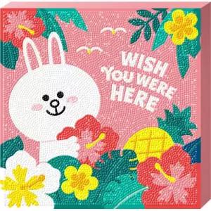 라인프렌즈 알로하 코니 (캔버스) 보석십자수 25x25