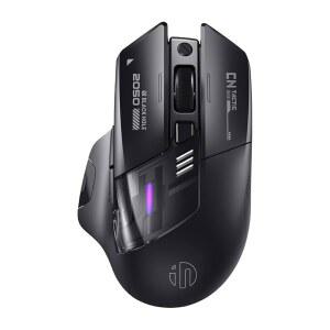 INPHIC A9 V2 익스플로러 충전식 무선 마우스 12800 DPI 게이밍 | 무소음 트라이모드 2.4G / TYPE-C 유선 블루투스 컴퓨터 RGB 조명 배터리 잔량 표시기 노트북 PC 컴퓨터용