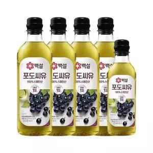[셀러허브]백설 포도씨유 900ml x4개+500ml x1개 (S50780043)