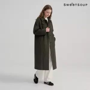 벨티드 하이넥 울 핸드메이드 롱 코트(WCBLCF1)