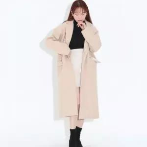 도톰한 따듯한 겨울 여성코트 고급 여자코트 핸드메이드 여자 울코트 LD