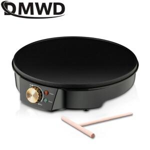 DMWD 110V/220V 전기 크레페 메이커 그릴 그리들 오믈렛 에그 파이 케이크 베이킹 팬 피자 로스트 비프 스