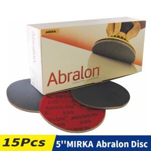 Mirka Abralon 5 인치 스폰지 샌드페이퍼 폼 백업 후크 및 루프 연마 버핑 디스크 125mm 그립 플로킹 시트