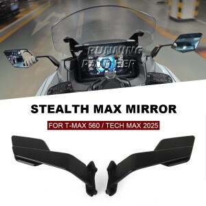 2025 YAMAHA T-MAX560 T-MAX 560 TMAX560 Tech Max 560 오토바이 액세서리 백미러 조정 가능한 알루미늄 미