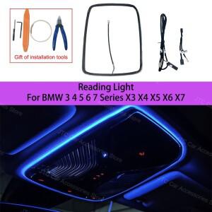 11가지 색상 독서등 앰비언트 라이트 BMW 3 4 5 6 7 시리즈 X3 X4 X5 X6 X7용, BMW5 시리즈 G60 실내 조명