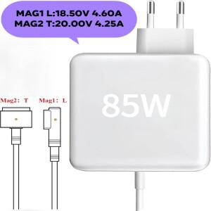MacBook Air 85W T/L-Tip 충전기 컴퓨터 어댑터와 호환 가능 Pro/Air 13인치 15인치 및 17인치 모델 A1424