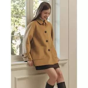 [하프클럽/]핸드메이드 에이라인 울 하프 코트 HAND MADE A LINE WOOL HALF COAT / CAME