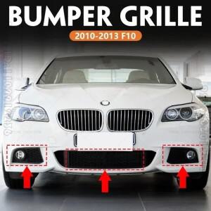 하이브리드 5 범퍼 그릴 안개등 트림 51117906197 51117903894, 2010-2013 F10 BMW 호환 528i 535i 용