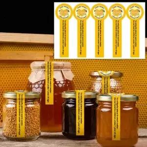 100Pcs 만화 꿀 레이블 항아리 캡 씰링 스티커 DIY 서핑 보드 수하물 자동차 자전거 물병 데칼