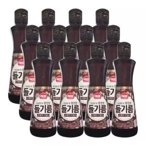 해표 딱 한번 짠 참진한 들기름 320mL x 12개
