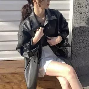 [시스터즈]  여성 래더 오버핏 라이더 자켓  바이크 (11637814A)