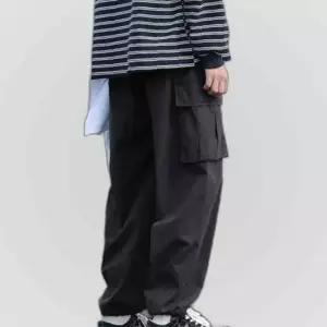 남성 투포켓 카고바지 발목조절 허리밴딩 조거팬츠