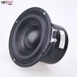 HIFIDIY AUDIO 4.5인치 80W 원형 우퍼 스피커 고출력 베이스 홈시어터 2.1 서브우퍼 유닛 2 크로스오버