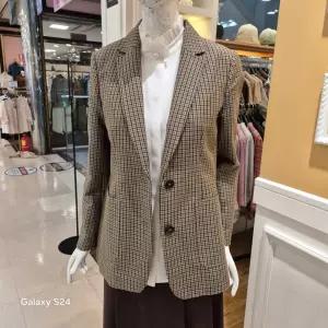 [BCBG]가을25 샵 체크 자켓 B5C8J121