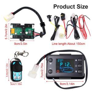 12V 스위치컨트롤 보드 마더보드5KW 자동차 주차 히터용 리모컨 디젤 에어 LCD 모니터