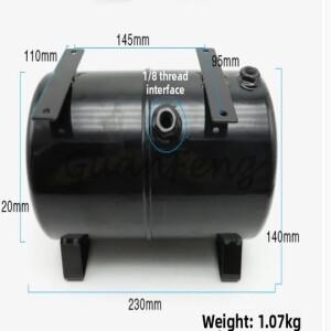 3.5L AS186 공기 펌프 압축기 스프레이 실린더 1/8인치 나사산