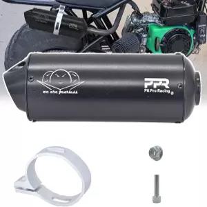 28mm 모터사이클 배기 머플러 팁 파이프 50cc 110 더트 피트 바이크 ATV 쿼드 4 휠러 블랙에 적합합니다