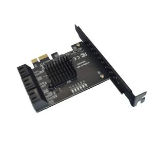 PCIE-SATA 카드 6 포트 SATA 3 PCI Express 확장 PCI-E/PCIE 컨트롤러 멀티플라이어  SSD Synology xml1166