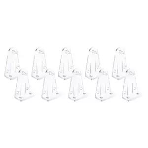 10pcs 고정 브래킷 투명 플라스틱 블라인드 바닥 레일 홀더 클립 2 인치 수평 블라인드 창 쉐이드
