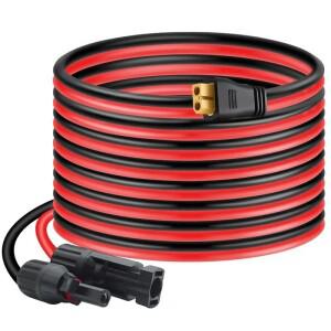 ALLPOWERS Ecoflow River Delta Anker Bluetti 태양열 발전기용 XT60 케이블에 대한 6m/20FT 12AWG 전지 패