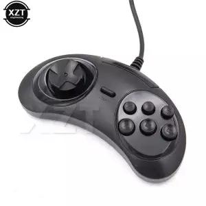 SEGA Genesis/MD2 Y1301 용 USB 유선 게임 패드 컨트롤러 MAC 메가 드라이브 PC 6 버튼 클래식