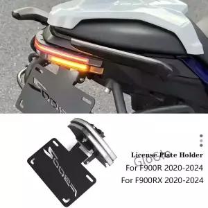 F900XR F900R F 900 F900 R 용 LED 라이트 브래킷이 있는 오토바이 후면 번호판 마운트 홀더