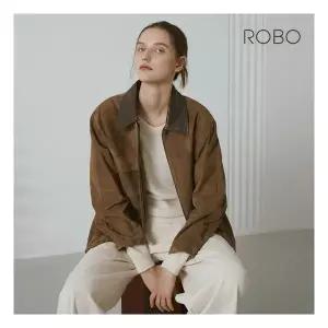 로보 [온플] 25FW 이태리 스웨이드 레더카라 워크자켓
