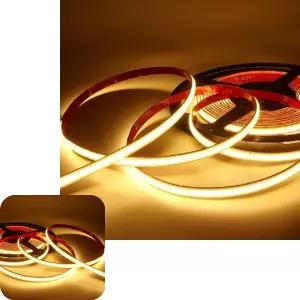 포에코 웜화이트 바 엠비언트라 자동차무드등 조명 차량실내등 용품 COB LED 튜닝 12V 면발광 LED바