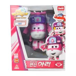 출동 슈퍼윙스 레스큐팀 변신 아리 / 비행기 로봇 장난감