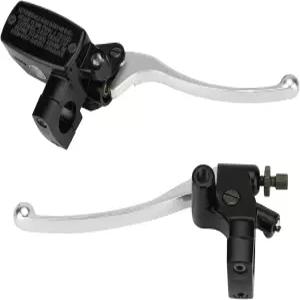 혼다 섀도우 VT600 VTX1300 VF750용 RIDLOG 좌우 브레이크 마스터 실린더 클러치 레버 장착 모터사이클 OEM