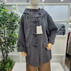 부루앤쥬디 sh06 후드더블코트  DG 다크그레이 BBQLHM010P