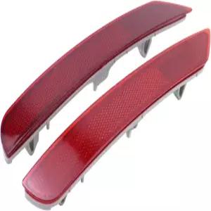 2009-2018 포레스터용 ApplianPar 2Pcs 리어 좌우 범퍼 트림 리플렉터