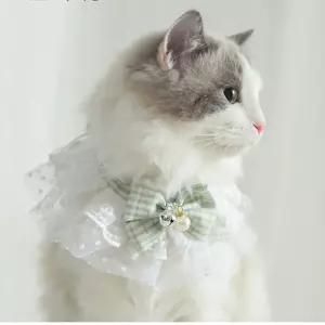 고양이 레이스 케이프 1P 반려묘 목걸이 큐트 스카프강아지넥 동물 아기 애견 카라 리본 애완악세사리