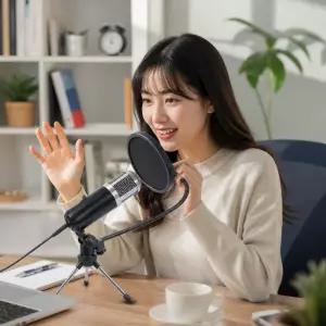 생활의 미쁨 ASMR 유튜브 1인 방송용 콘덴서 마이크 인터넷방송장비