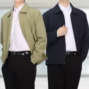 [무료배송] 집업 자켓 남성 간절기 블루종 아우터 가을 코트