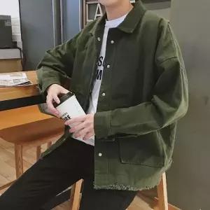 남성 빈티지 느낌 박시한 핏 데일리 트러커 자켓 여성