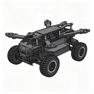 B-CUBE 5인치 플라잉 카 FPV 드론 프레임 키트 카본 파이버 레이싱 쿼드콥터 BF INAV F722 H743 F745 비행