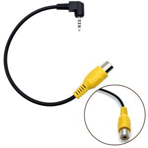 RCA 2.5mm AV 컨버터 케이블, 자동차 후방 보기, 스테이션방향 주차 카메라, 내비게이션 비디오 GPS 변환