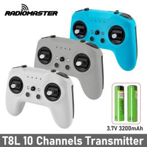 2025 라디오마스터 T8L 2.4GHz 익스프레스LRS 10채널 CRSF 프로토콜 홀 짐벌 컴팩트 리모컨 송신기