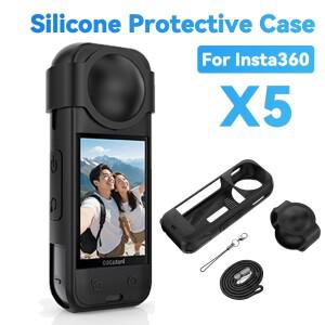 Insta360 호환용 호환용 X5 실리콘 카메라 보호 케이스 충격 방지 풀 커버 쉘 액세서리