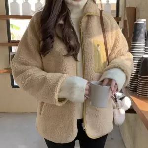 여성 양털자켓 데일리 집업점퍼 사무실 외투 아우터 [BOP68389]