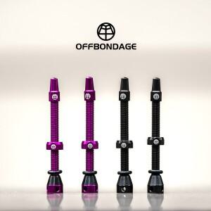 OFFBONDAGE 자전거 튜브리스 밸브 2/팩 F/V 45/65/80mm 알루미늄 합금 프레스타 분리형 2캡 액세서리