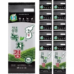 생활 성경김 녹차조각김 지도표 녹차 조각김 50g x 20봉 수앤서C1